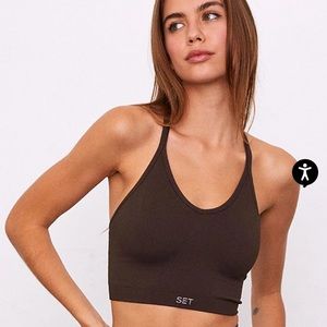 SET ACTIVE SCULPTFLEX ribbed v crop top